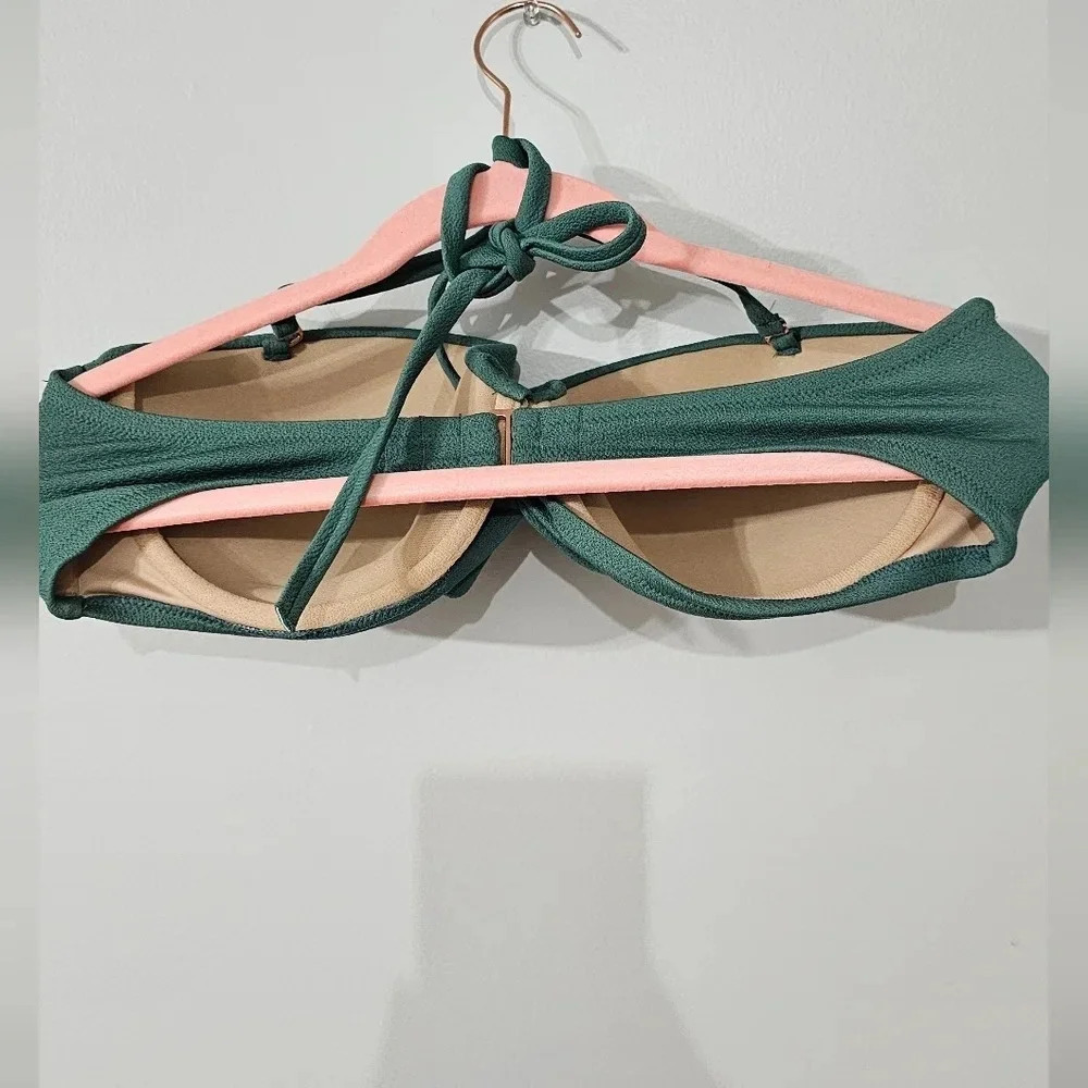 Shade & Shore Set Twist-Front Crepe Bandeau Bikin… - image 7